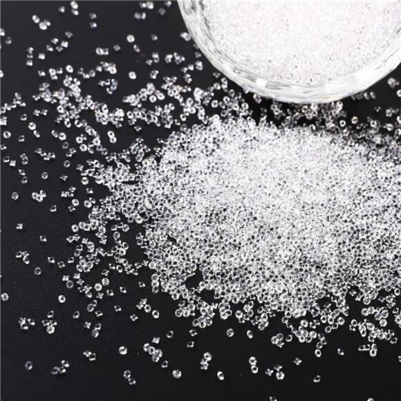 8000Pcs 1.2mm Glass Clear Nail Art Rhinestones-Pixie Dust Nail Crystals Small - Picture 1 of 4